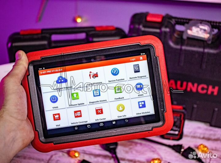 Launch X431 PRO SE + кейc OBD адаптеров