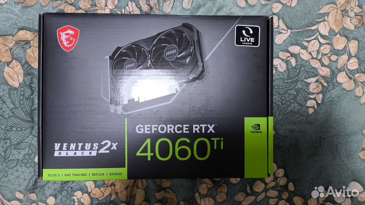 Видеокарта MSI RTX 4060TI 8GB