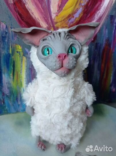 Игрушки ручной работы в смешанной технике