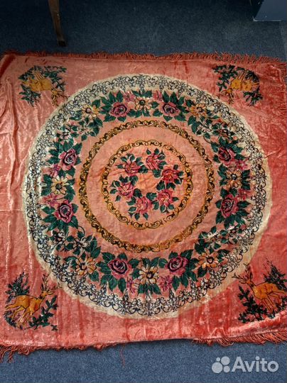 Скатерть бархатная СССР
