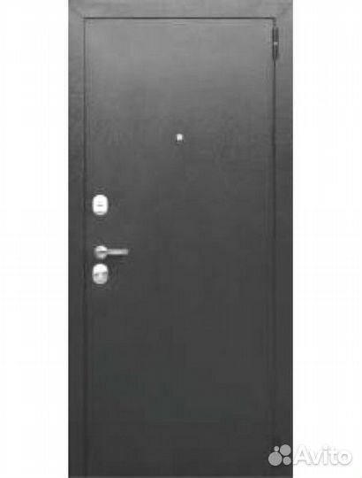 Входная дверь 7.5 см Гарда Серебро металл/металл