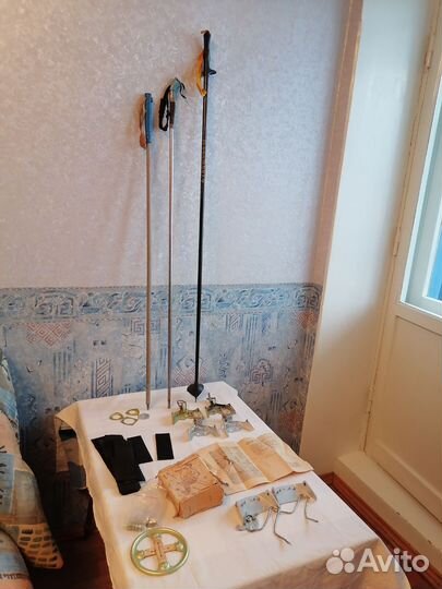 Лыжные крепления СССР, палки, Насадка на палку