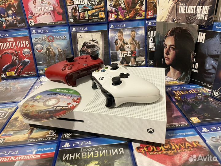 Xbox One S 1Tb + 2 Гемпада + Гарантия