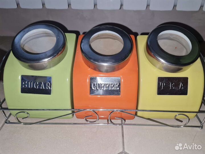 Банки Емкость для кофе, сахара, чая