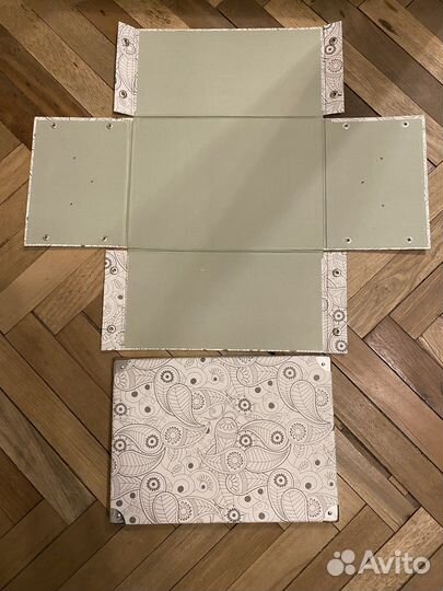 Коробка для хранения IKEA с заклепками и крышкой