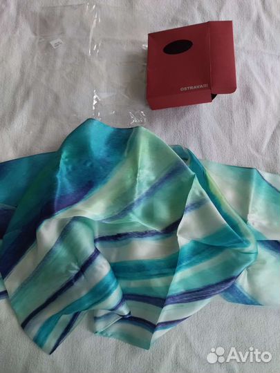 Шарф шёлковый разноцветный