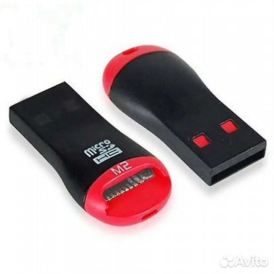 Картридер с microSD на USB переходник, адаптер
