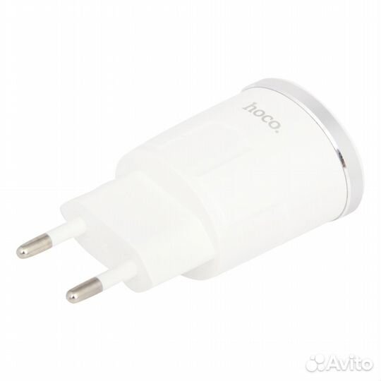 Блок питания hoco C38A с 2 USB портами 2,4 A белый