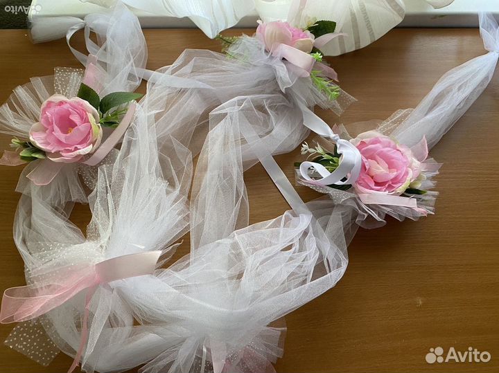 Украшение на капот автомобиля свадебное