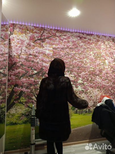 Шуба норковая с капюшоном 48 50 длинная