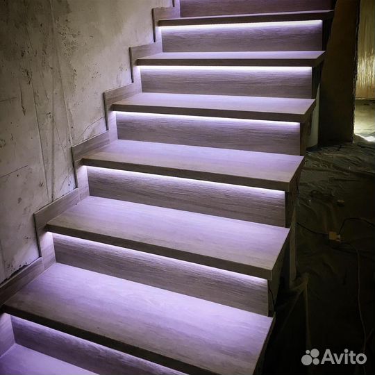 Подсветка лестницы с датчиками движения