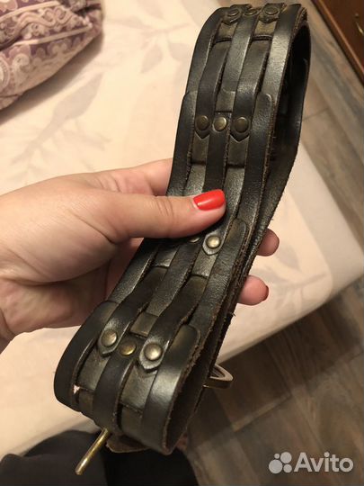 Ремень женский натуральная кожа широкий
