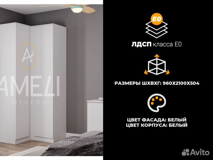 Настенная полка угловая