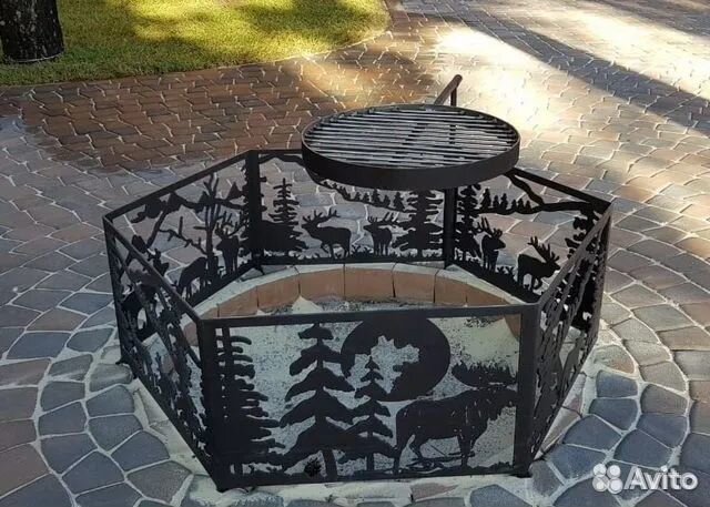 Мангал, Костровища, Дровница, Стол