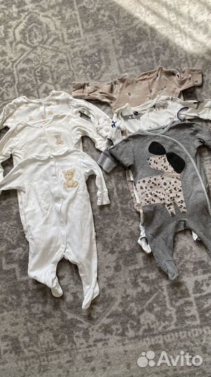 Детские вещи пакетом от 0 до 6-9 месяцев