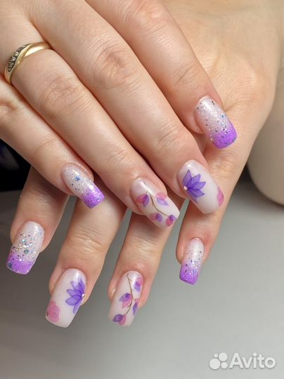 Маникюр, наращивание, укрепление гелем