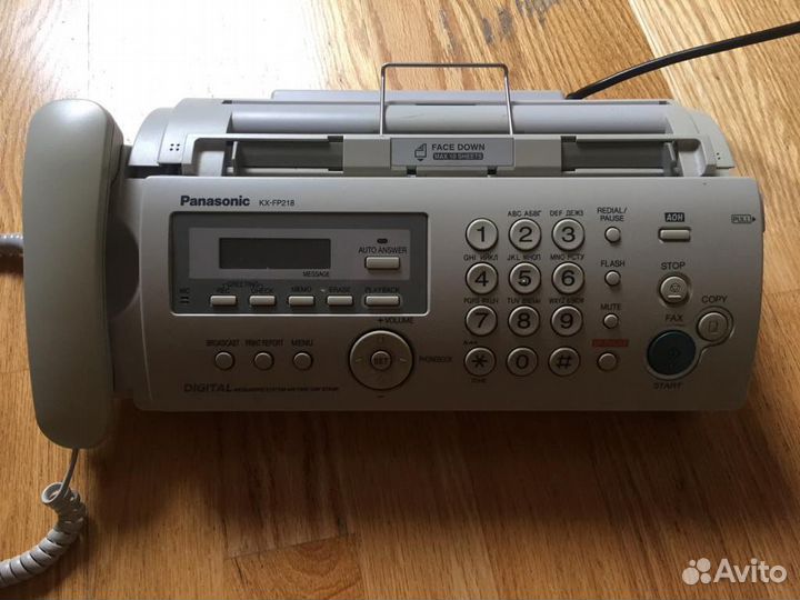 Факс panasonic kx-fp218