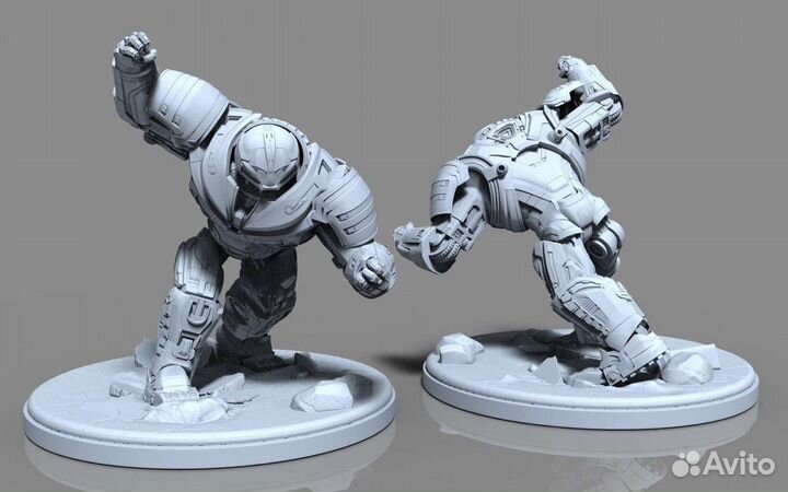 Фигурка, статуэтка халкбастр, железный человек