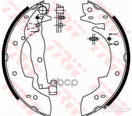 Колодки тормозные задние peugeot 305-405 GS619