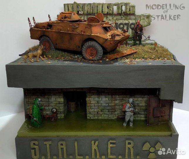 Диорама-фигуры ручной работы сталкер конец света