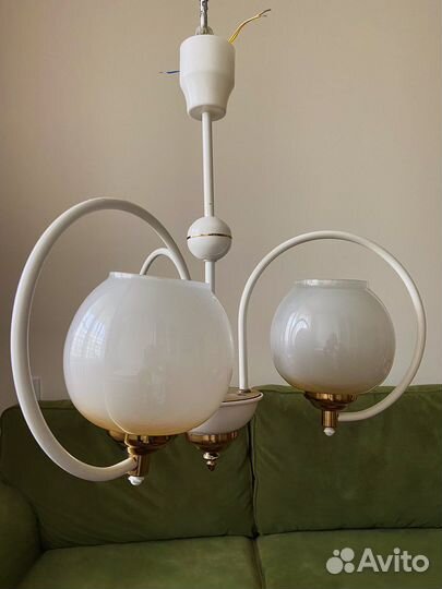 Люстра и бра винтаж шары СССР 90е