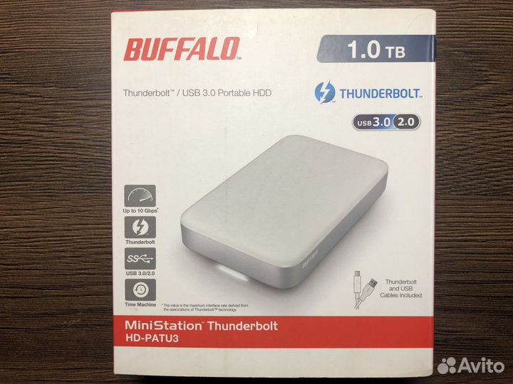 1 Тб Внешний HDD Buffalo MiniStation Thunderbolt
