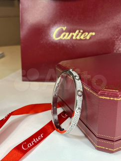 Браслет cartier love с бриллиантами