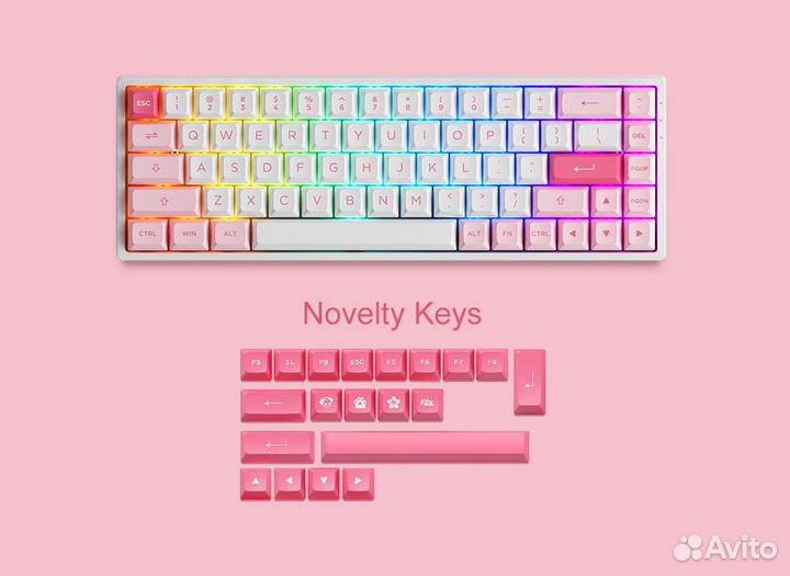 Механическая клавиатура akko 3068B Plus V2 Prunus