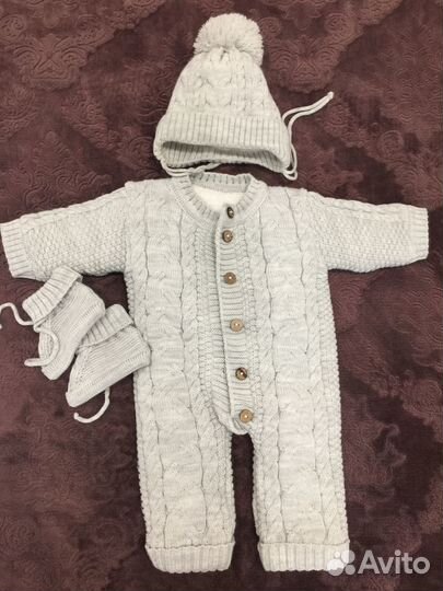 Вязаный костюм детский