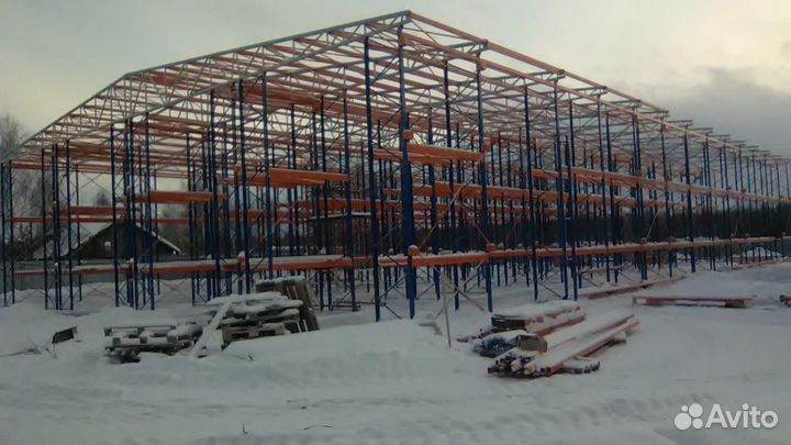 Паллетные фронтальные стеллажи для склада новые и