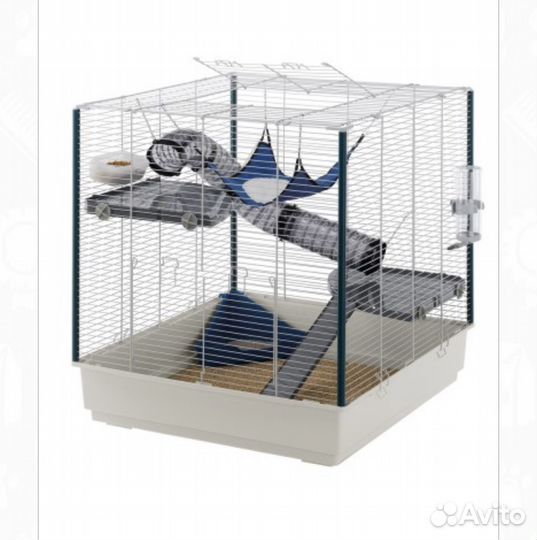 Клетка 75 на 75 синяя