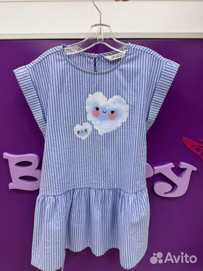 Летнее платье для девочки 110