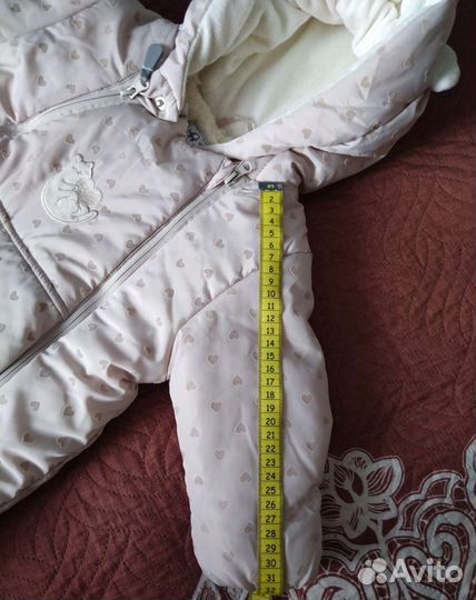 Зимний комбинезон для девочки 74