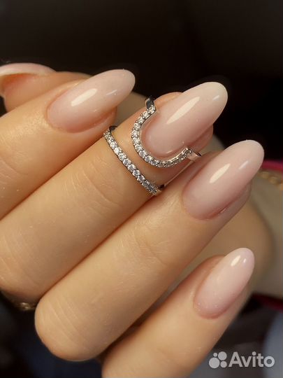 Маникюр наращивание ногтей