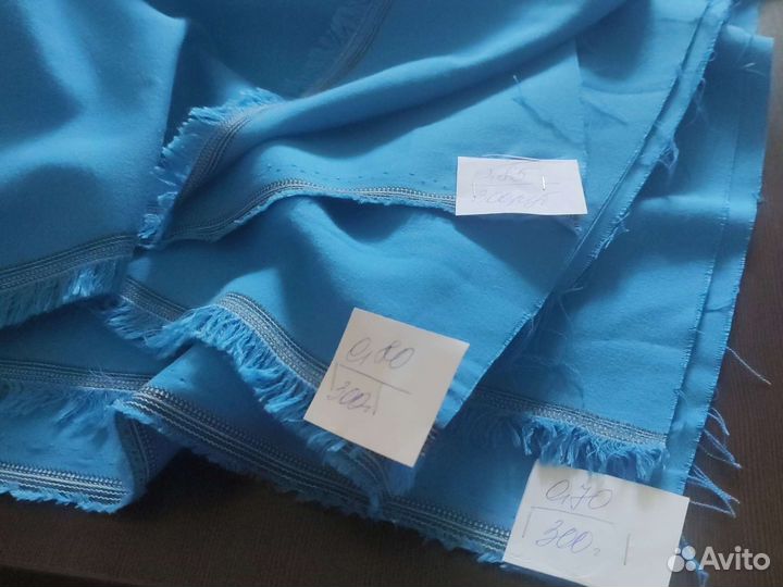 Отрезы тканей, паплин, гипюр, парча, полушерсть