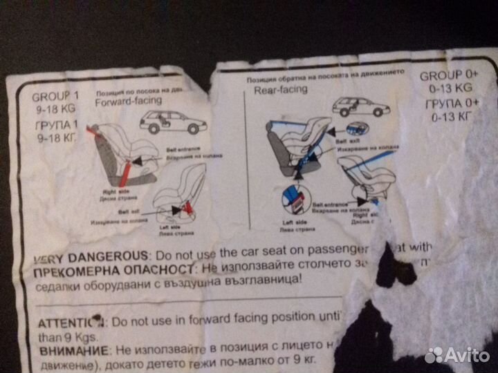 Детское автомобильное кресло