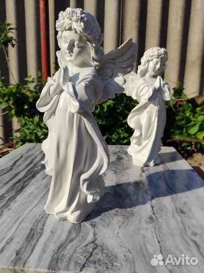 Ангел, ангелочек, скульптура, памятник,декор сада