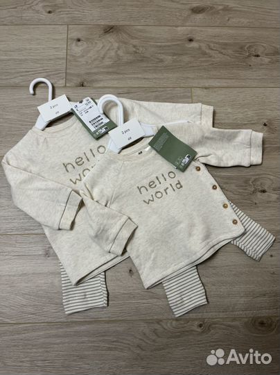 Комплект h&m новый 56р, 68р