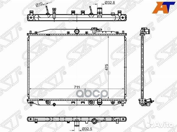 Радиатор Honda Stepwgn 05-09 HD0009-RG Sat