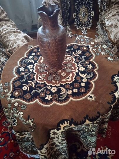 Велюровый комплект скатерть +дивандеки