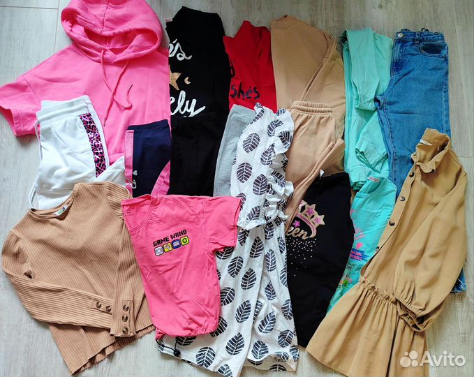 Пакет брендовых вещей для девочки 140-152