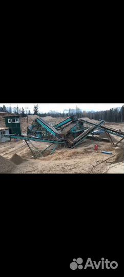 Действующий песчано-гравийный карьер