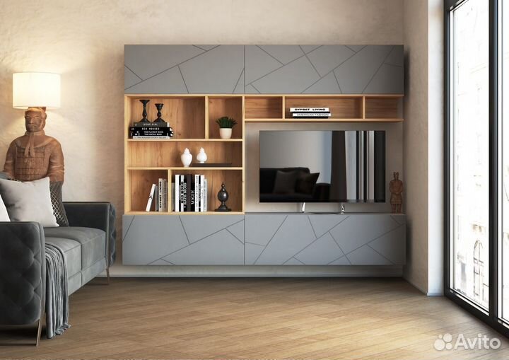 Стенка в гостиную Гранж 3 (модульная)