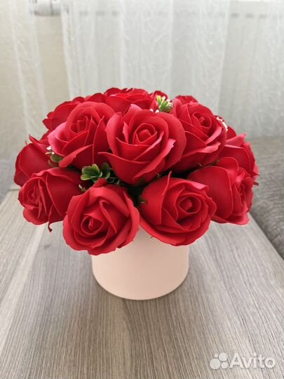 Букет из мыльных роз