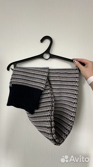 Шарф вязанный длинный