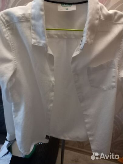 Рубашка х/б, разм 128 в отличном состоянии