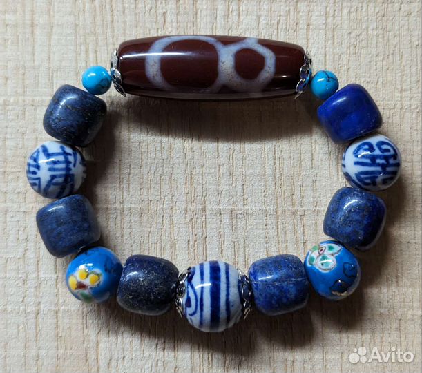 Браслет с бусиной Дзи