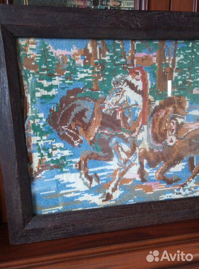 Картина вышитая крестом СССР