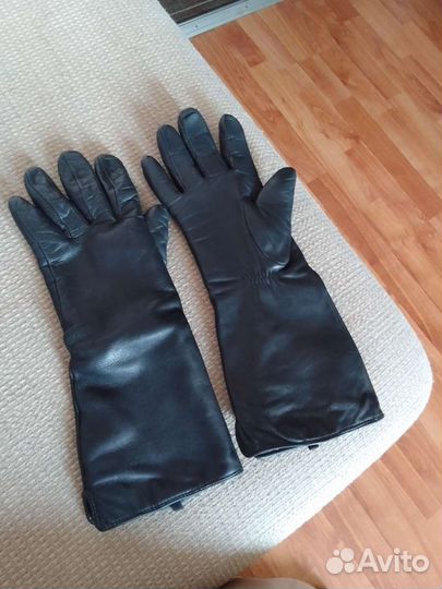 Перчатки женские кожаные