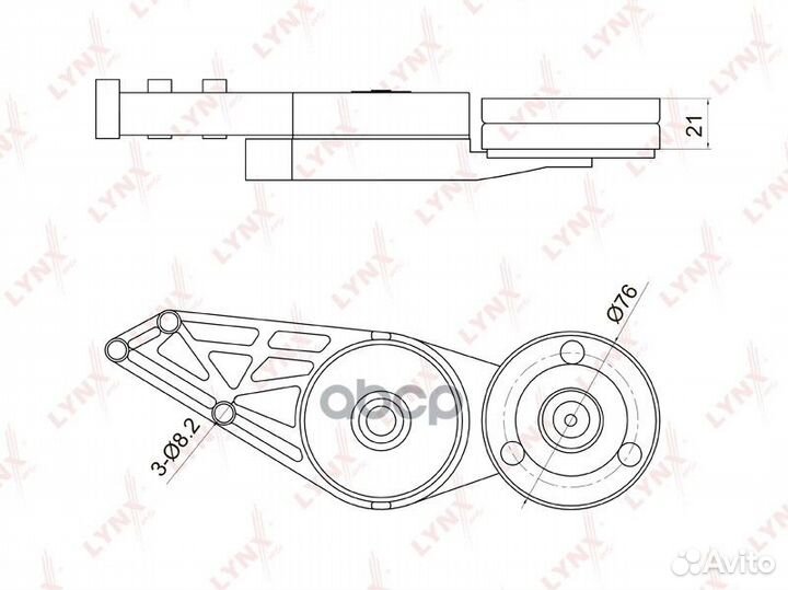 Натяжитель ремня навесного оборудования PT3002
